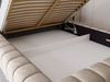 GRAINGOLD Italia Doppelbett 140x200, Polsterbett mit Bettkasten und Lattenrost, Velvet-Stoff, Beige Bild 5