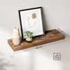VASAGLE Wandregal, 2 Stück, MDF vintagebraun, 60 x 20 x 3,8 cm Bild 5