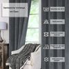 Haus und Deko Gardine Vorhang 2er Set Ösen Verdunkelung 140x245 cm Samt weich blickdicht (2 St), Ösen, Polyester Bild 2