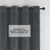 Haus und Deko Gardine Vorhang 2er Set Ösen Verdunkelung 140x245 cm Samt weich blickdicht (2 St), Ösen, Polyester Bild 3