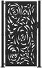 vidaXL Gartentor Schwarz 100x175 cm Stahl Flammendesign 4100992 Bild 3