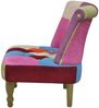 vidaXL Französischer Sessel mit Patchwork-Design Stoff, Drehbar [240809] Bild 3