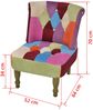 vidaXL Französischer Sessel mit Patchwork-Design Stoff, Drehbar [240809] Bild 5