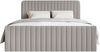 Selsey 'Saliano' Boxspringbett mit Bettkasten, Topper und Chenille-Bezug, Greige, 200x200 cm Bild 2