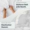 twenty:three® Bettlaken Lyocell Spannbettlaken Pure White, Lyocell, Holzfaser, Atmungsaktiv, Ultraweich, 100% TENCEL™ Lyocell, Nachhaltig Bild 4