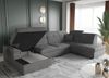 Wohnlandschaft Schlafsofa FREJA Stoff Brooklyn Cappuccino Langer Schenkel Rechts Bild 5