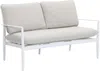 Vente-unique - TAVINYA Gartensitzgruppe Metall Weiß - B 73 cm x H 80 cm x L 147 cm Bild 4
