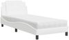 vidaXL Bettgestell ohne Matratze "Zadar" Weiß 90x190 cm Kunstleder 3208832 Bild 2