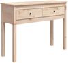 Konsolentisch 100 x 35 x 75 cm Massivholz Kiefer [814614] Bild 2