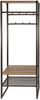Garderobenmöbel Onul 70 cm Metall Bronze mit Ablagen in Eichenoptik Bild 4
