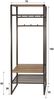 Garderobenmöbel Onul 70 cm Metall Bronze mit Ablagen in Eichenoptik Bild 5