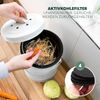 Komposteimer mit 5 Liter Inneneimer Aktivkohlefilter Bio Abfalleimer weiß Bild 4