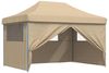 vidaXL Party-Zelt Beige 279 x 410 x 315 cm Oxford-Stoff 42023599 Bild 2