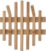 Garderobenpaneel >BANTRY< 4 Haken, Lamellen, in Eiche, Massivholz - 38x40x11cm (BxHxT) Bild 2