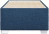 vidaXL Bettgestell ohne Matratze Blau 90x200 cm Stoff 3284449 Bild 4