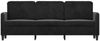 vidaXL 3-Sitzer-Sofa Schwarz 180 cm Samt 359457 Bild 3