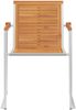 vidaXL Gartenstühle mit Kissen 2 Stk. Massivholz Akazie und Stahl 3061508 Bild 5