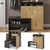 Schuhschrank Selena Grau 124.5 x 102 cm Vicco Bild 2