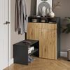 Schuhschrank Selena Grau 124.5 x 102 cm Vicco Bild 4