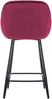 CLP Barhocker Gibson Samt, Sitzhöhe 76 cm,lila Bild 3