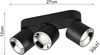 Deckenstrahler GUAYANA Schwarz 3 Spots schwenkbar, Breite 27cm Bild 3