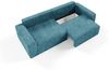 Sofa 3-Sitzer mit Schlaffunktion NATALIA in Stoff Tilia Blau Bild 3