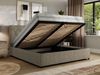 Polsterbett mit Bettkasten LARINO CLASSIC 160 x 200 cm Lattenrost und Gasdruckfedern, stabiles Bettgestell, modernes Design Multipocket Matratze - Grau Strukture - ELORI LUX Bild 3