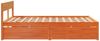 vidaXL Massivholzbett ohne Matratze Wachsbraun 140x200 cm Kiefernholz 3282350 Bild 5