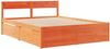 vidaXL Massivholzbett ohne Matratze Wachsbraun 140x200 cm Kiefernholz 3282350 Bild 3