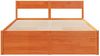 vidaXL Massivholzbett ohne Matratze Wachsbraun 140x200 cm Kiefernholz 3282350 Bild 4