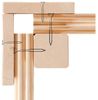 Karibu Saunahaus Mikka - terragrau Gartensauna 3 Sitzbänke aus Holz in Grau Sauna mit 38 mm Wandstärke Außensauna Bild 5