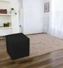Dmora Pouf Accumoli, Mehrzwecksessel, Sitzsack, Hockerhocker, Made in Italy, 40x40 h42 cm, Schwarz Bild 2