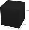 Dmora Pouf Accumoli, Mehrzwecksessel, Sitzsack, Hockerhocker, Made in Italy, 40x40 h42 cm, Schwarz Bild 3