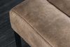 Design Sitzbank BELLE ca. 110cm vintage taupe Mikrofaser Interieur-Tipp Metallgestell Bild 5