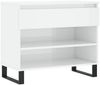 vidaXL Schuhregal Hochglanz-Weiß 70x36x60 cm Holzwerkstoff 831446 Bild 2