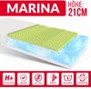 Matratze 160x200 Kaltschaum MARINA 7 Zonen Bio Foam Schaum Ocean Blue Latex Clima Latex H3 21 cm JERSEY Bild 3