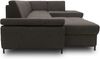 DOMO Collection Capelo FK, Wohnlandschaft mit Schlaffunktion, mit Armlehnfunktion, Federkern, Webstoff pepper, 160 x 348 x 204 cm Bild 3