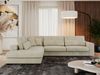Freistehendes Ecksofa mit lose Kissen, L-form - SAVONA - links - Beige Velours Bild 2