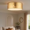 RGB LED Deckenleuchte, Stoff, Gold, D 40 cm Bild 3