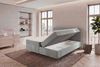 Boxspringbett Elysio - Cordstoff - hellgrau - 200x200 cm Bild 5