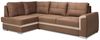 Ecksofa Schlafsofa VERONIK MINI Hellbraun / Beige Ottomane Links Bild 3