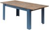 DIJON Esstisch ausziehbar in Parisian Blue, Haveleiche Cognac Optik - Ausziehbarer Esstisch für Ihr Wohn- & Esszimmer - 160-240 x 76 x 90 cm (B/H/T) Bild 2