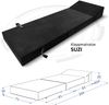 Futonsofa Klappmatratze SUZI Kaltschaum 70x200x14 cm TRINITY SCHWARZ Bild 3