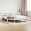 vidaXL Bettrahmen Weiß 225,5 x 165,5 x 69,5 cm Massivholz Kiefer 869783 Bild 1