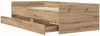 vidaXL Bettrahmen Artisan-Eiche 90 x 190 cm Massives Kiefernholz 3403208 Bild 5