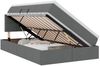 vidaXL LED-Speicherbett mit Matratze Dunkelgrau 120 x 200 cm Stoff 3371137 Bild 2