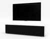AX LIVING Zivolli Lowboard 160 cm Weiß Schwarze Lamellenfront Bild 3