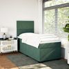 vidaXL Boxspringbett mit Matratze Dunkelgrün 100x200 cm Samt 3290831 Bild 3