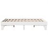 vidaXL Massivholzbett ohne Matratze Weiß 140x190 cm Kiefernholz 855368 Bild 5