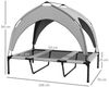 PawHut Tierbett Erhöhtes Hundebett mit Baldachin, Outdoor Hundeliege mit Dach, Oxfordstoff, Netzstoff, 106 x 76 x 94 cm Bild 3